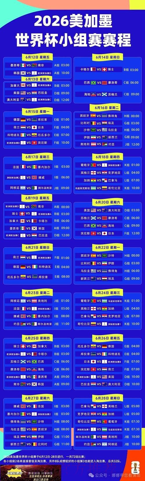 2026世界杯完整赛程官方发布观看指南怎么看 2026世界杯完整赛程官方发布观看指南怎么看
